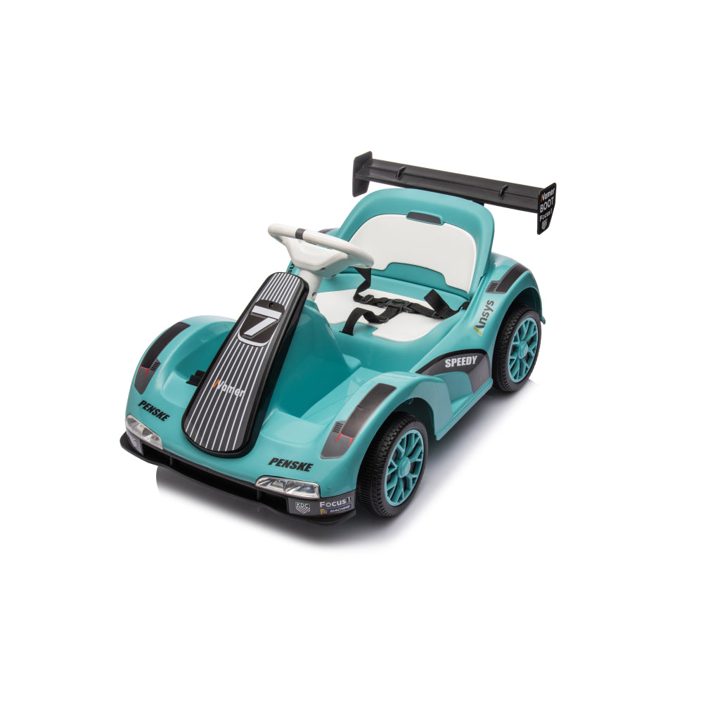 Electric Go Kart, 12V Battery Powered Ride On Car w/Remote Control, Safety Belt, Slow Start, Music, 4 Wheel Electric Vehicle for Kids, Gift for Boys Girls
