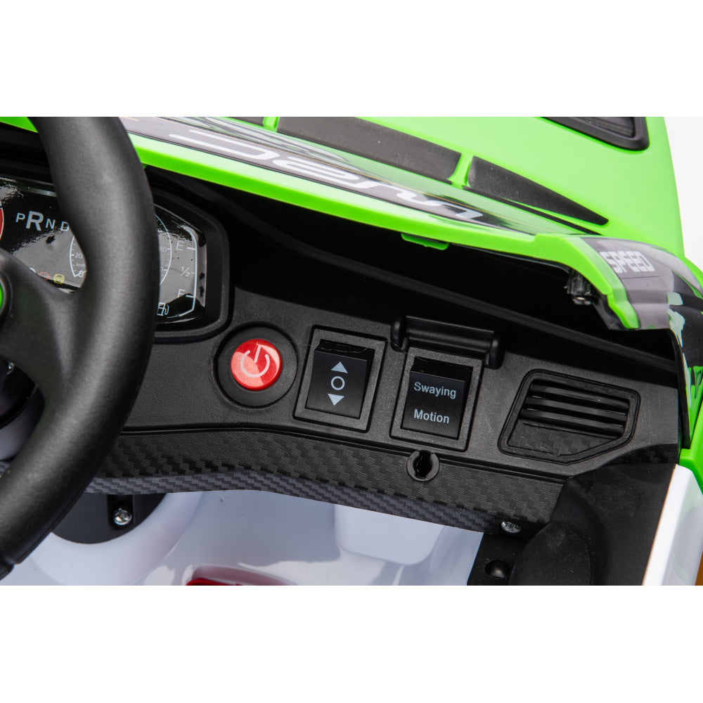 12V4A 20W*2 one button start, forward and backward, high and low speed, music, front light, power display, two doors can open, 2.4G R/C, seat belt four wheel absorber KIDS RIDE ON CAR