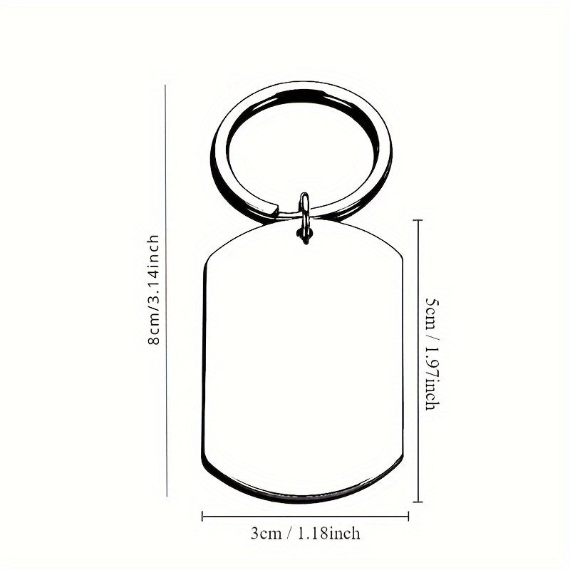 set Stainless Steel Keychains - Engraved With Inspirational Quotes For Women And Men - Perfect Personalized Birthday And Christmas Gift For Son, Daughter, Best Friend