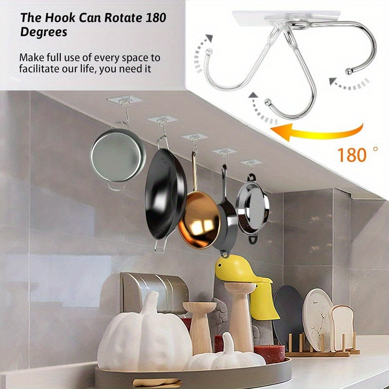 Heavy Duty Transparent Waterproof Adhesive Hooks