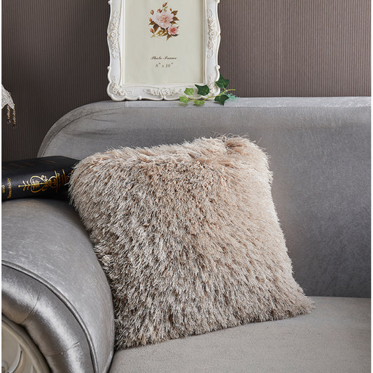 "Decorative" Shaggy Pillow (18-in x 18-in)