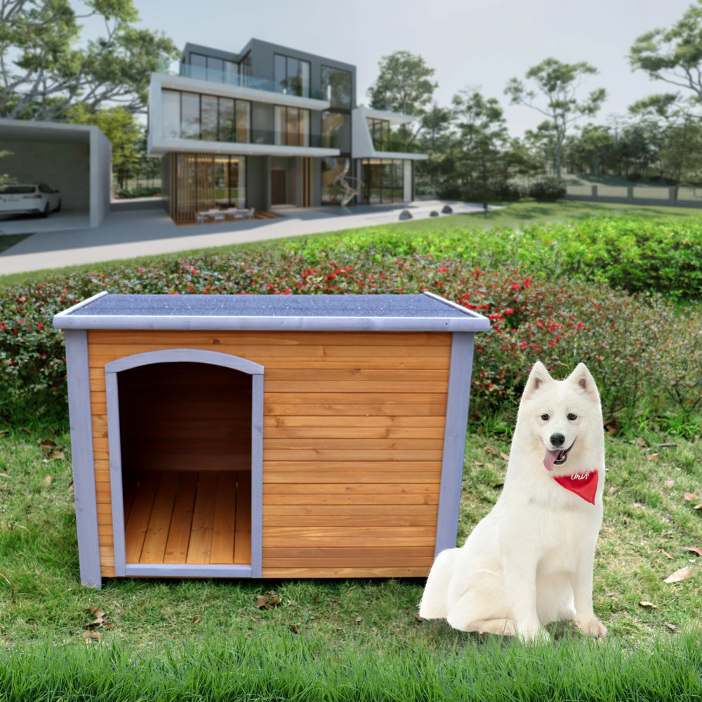 Solid wood large dog villa roof accessories