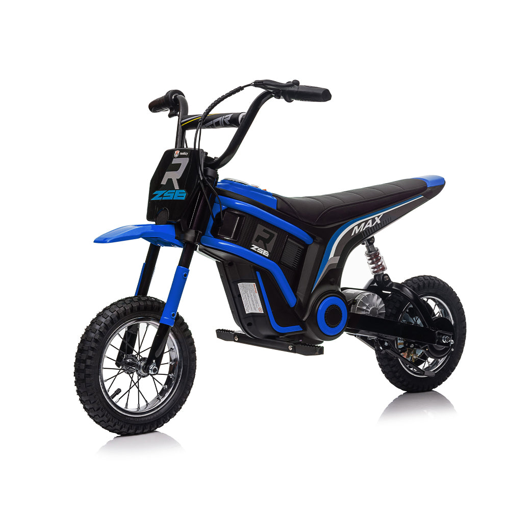 24V14ah Kids Ride On 24V Electric Toy Motocross Motorcycle Dirt Bike-XXL large,Speeds up to 14.29MPH,Dual Suspension, Hand-Operated Dual Brakes, Twist Grip Throttle, Authentic Motocross Bike Geometry