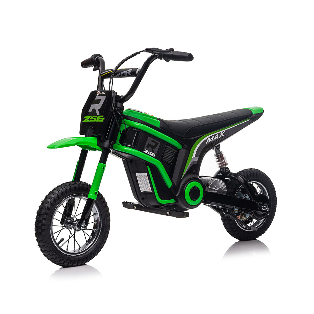 24V14ah Kids Ride On 24V Electric Toy Motocross Motorcycle Dirt Bike-XXL large,Speeds up to 14.29MPH,Dual Suspension, Hand-Operated Dual Brakes, Twist Grip Throttle, Authentic Motocross Bike Geometry