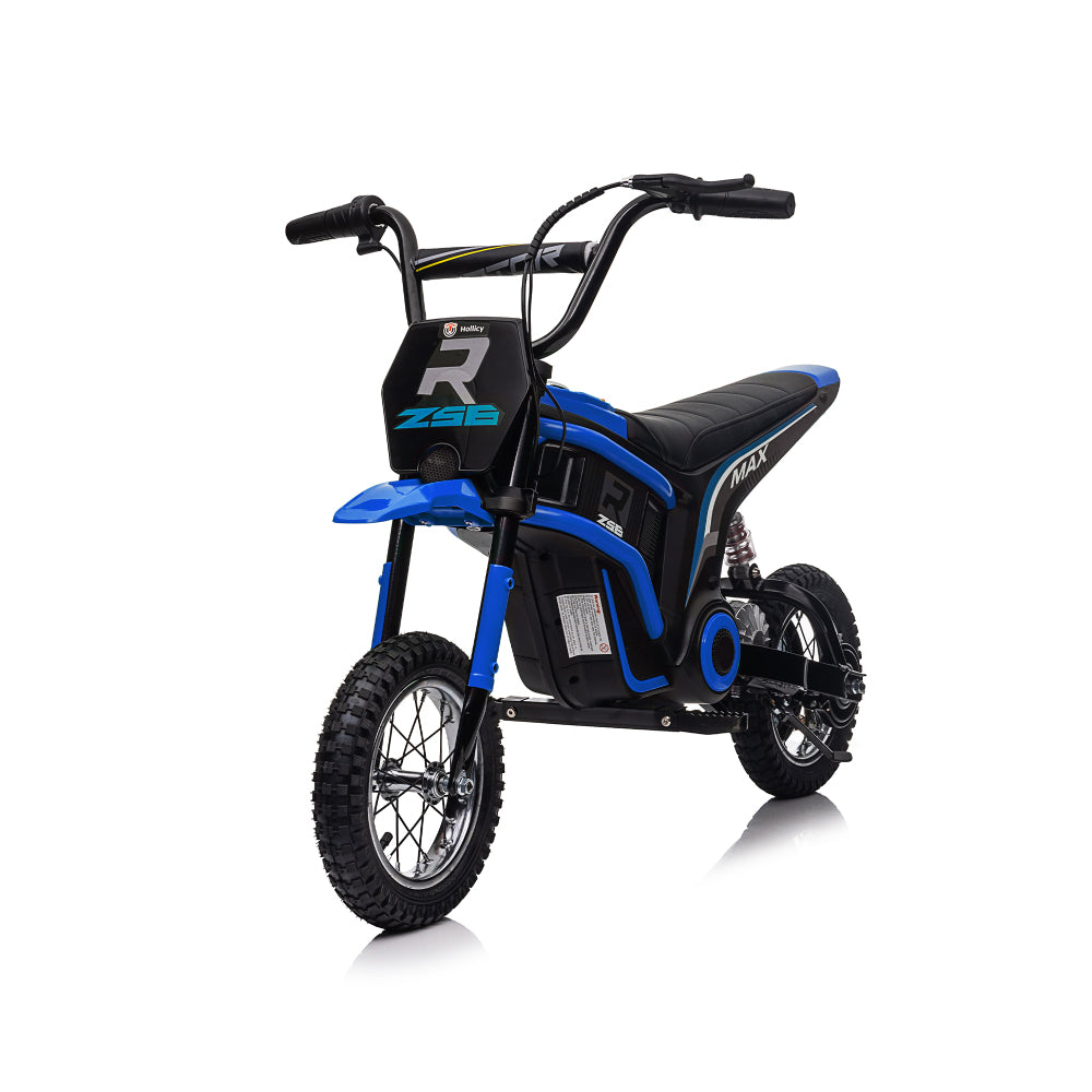 24V14ah Kids Ride On 24V Electric Toy Motocross Motorcycle Dirt Bike-XXL large,Speeds up to 14.29MPH,Dual Suspension, Hand-Operated Dual Brakes, Twist Grip Throttle, Authentic Motocross Bike Geometry