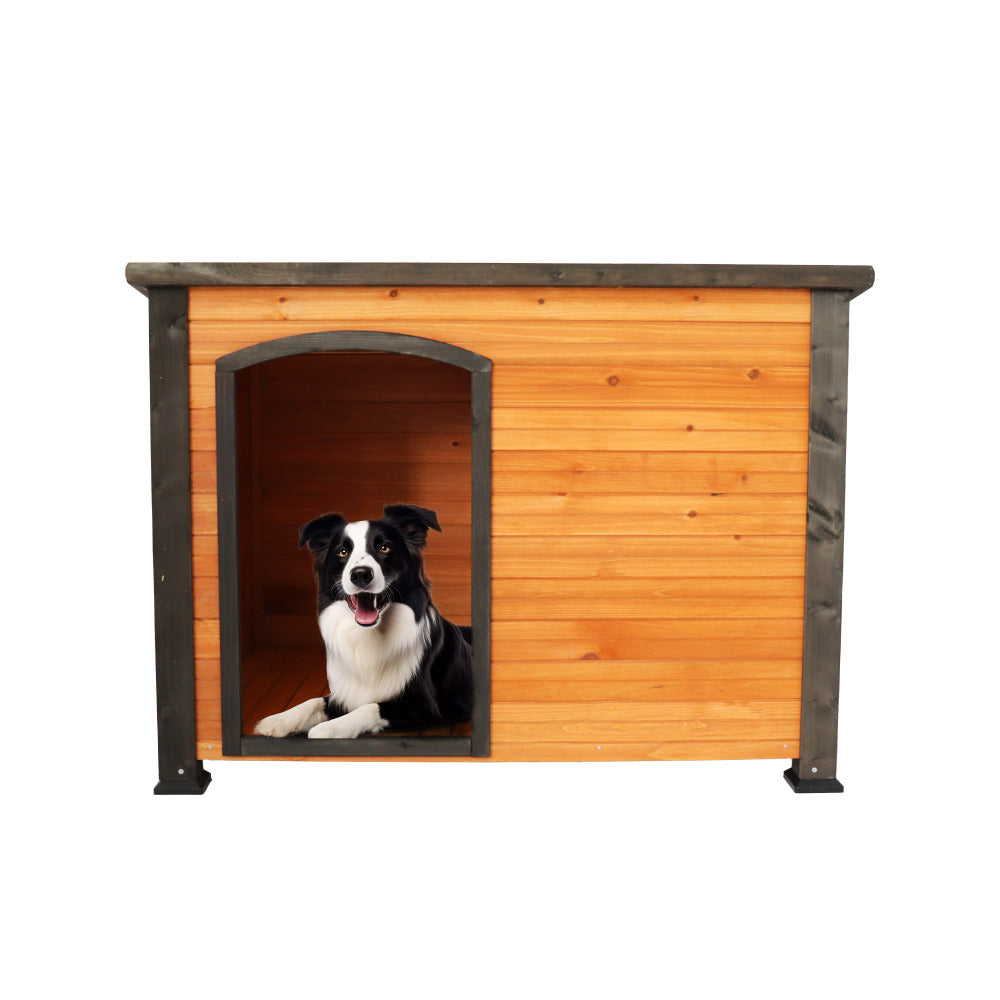 Solid wood large dog villa roof accessories