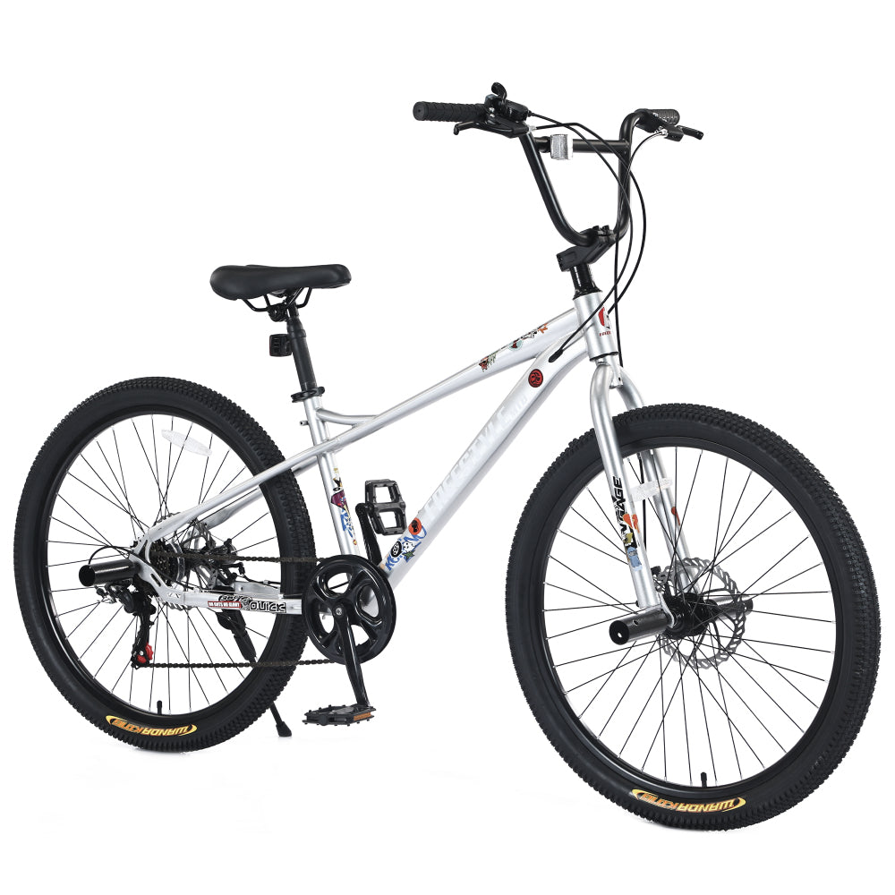 Freestyle Kids Bike Double Disc Brakes 26 Inch Children's Bicycle for Boys Girls Age 12+ Years