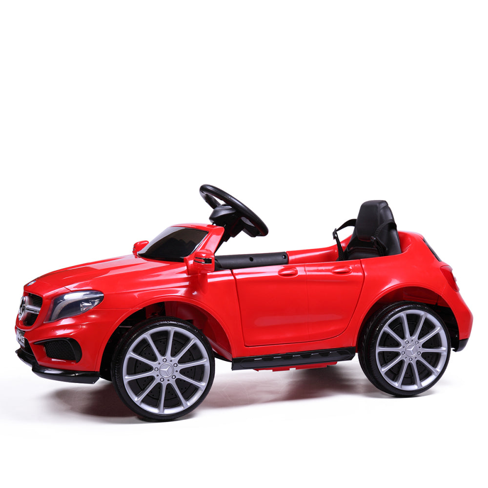 6V Licensed Mercedes Benz AMG Electric Vehicle, Kid Ride on Car with Parental Remote Control ,MP3 Player Headlights Opening Doors for Children 3-8, Red