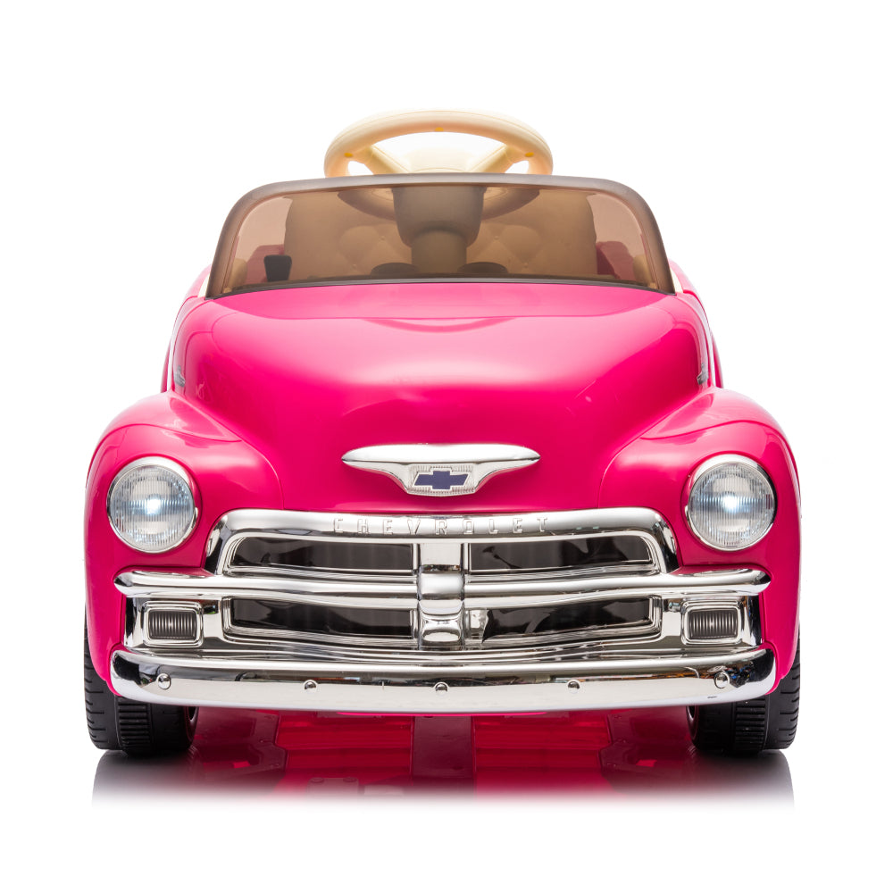 12V Kids Ride On truck car w/parents control, Licensed Chevrolet 3100 pickup,electric car for kid,Vintage modeling,3 speeds,LED Lights,Bluetooth,USB,High-power up to 3.11 MPH,age 3+