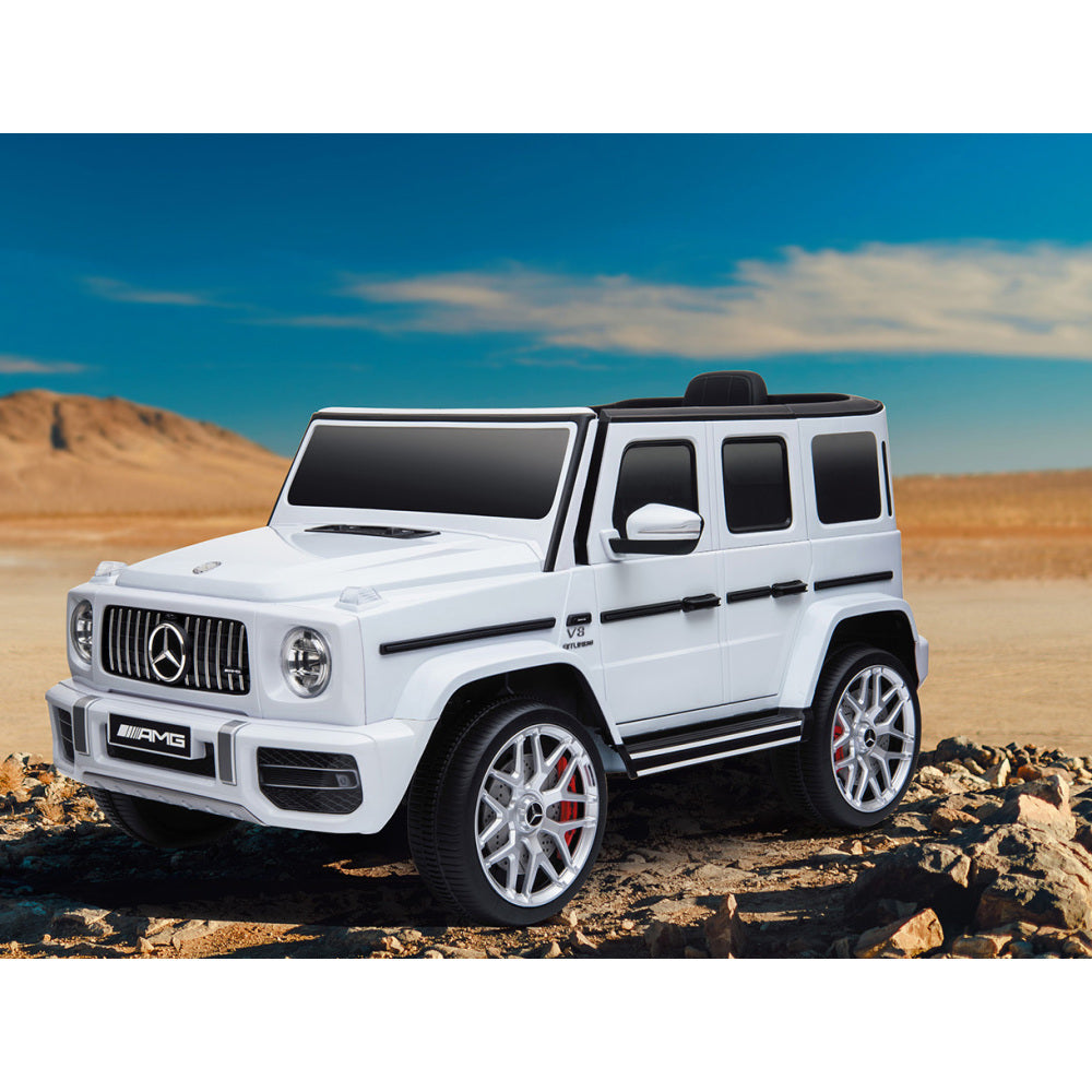 licensed Mercedes-Benz G63 Kids Ride On Car,kids Electric Car with Remote Control 12V licensed children car Motorized Vehicles for Girls,Boys,gift , Music, Horn, Spring Suspension, Safety Lock