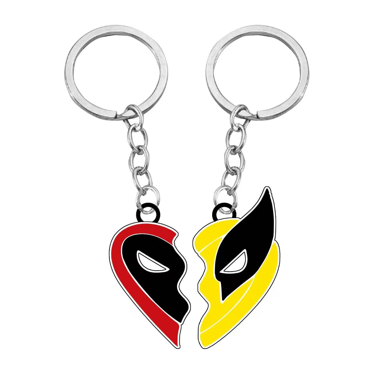 2pcs Keychain Best Friends Set Accessories Gift