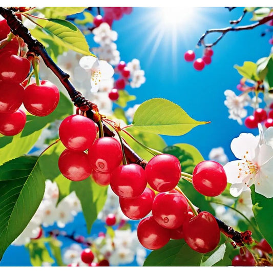 Cherry Plant Seeds for Platning Sweet Cherry Tree Plant Seeds, Large Yellow Black Red Mix Cherry Plant Fruit Tree Seed