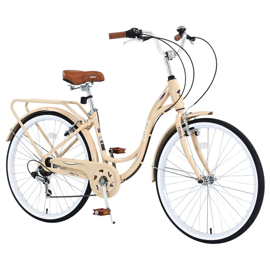 7 Speed, Steel Frame, Multiple Colors 24 Inch Ladies Bicycle