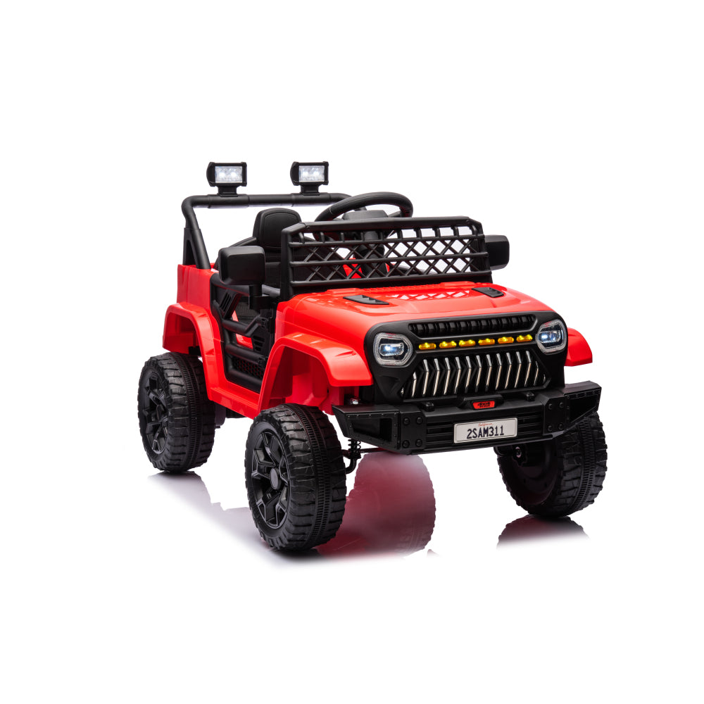 Kids Ride on Truck Car, 12V Ride on Toy Electric Cars for Kids w/ Remote, Bluetooth,red