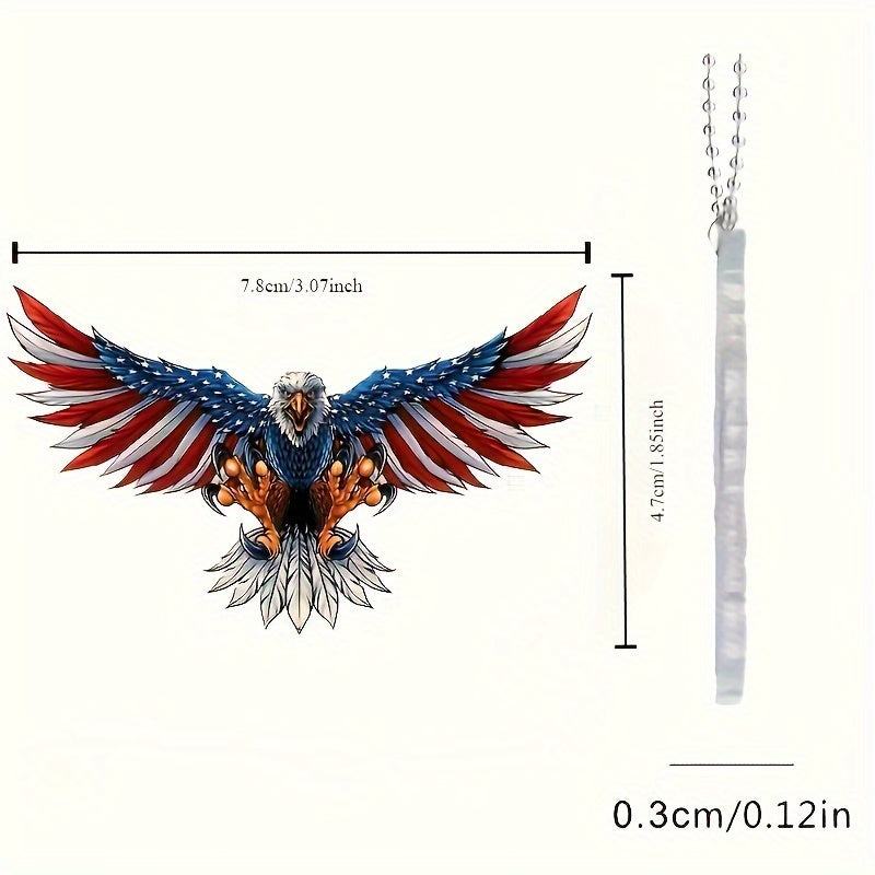 Flag Eagle 2D Acrylic Car Pendant car ornament accessories