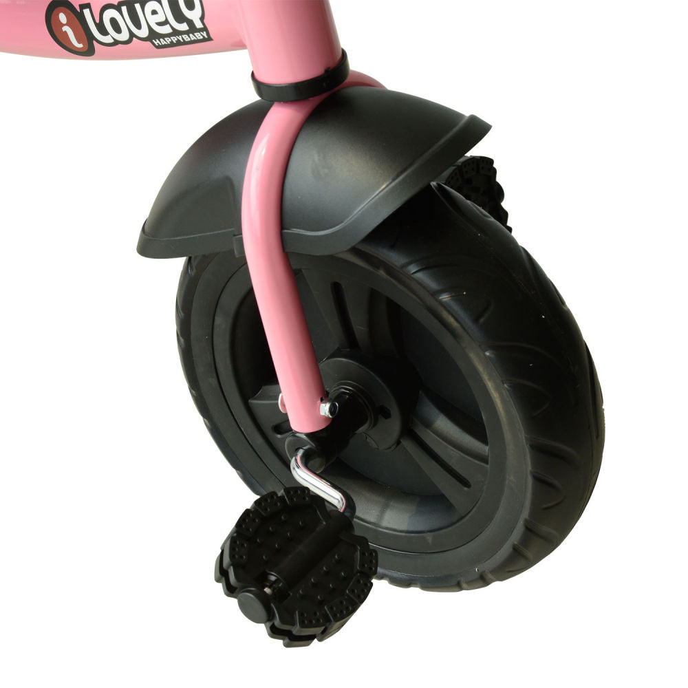 Qaba 3-Wheel Recreation Ride-On Toddler Tricycle with Bell Indoor / Outdoor, Pink