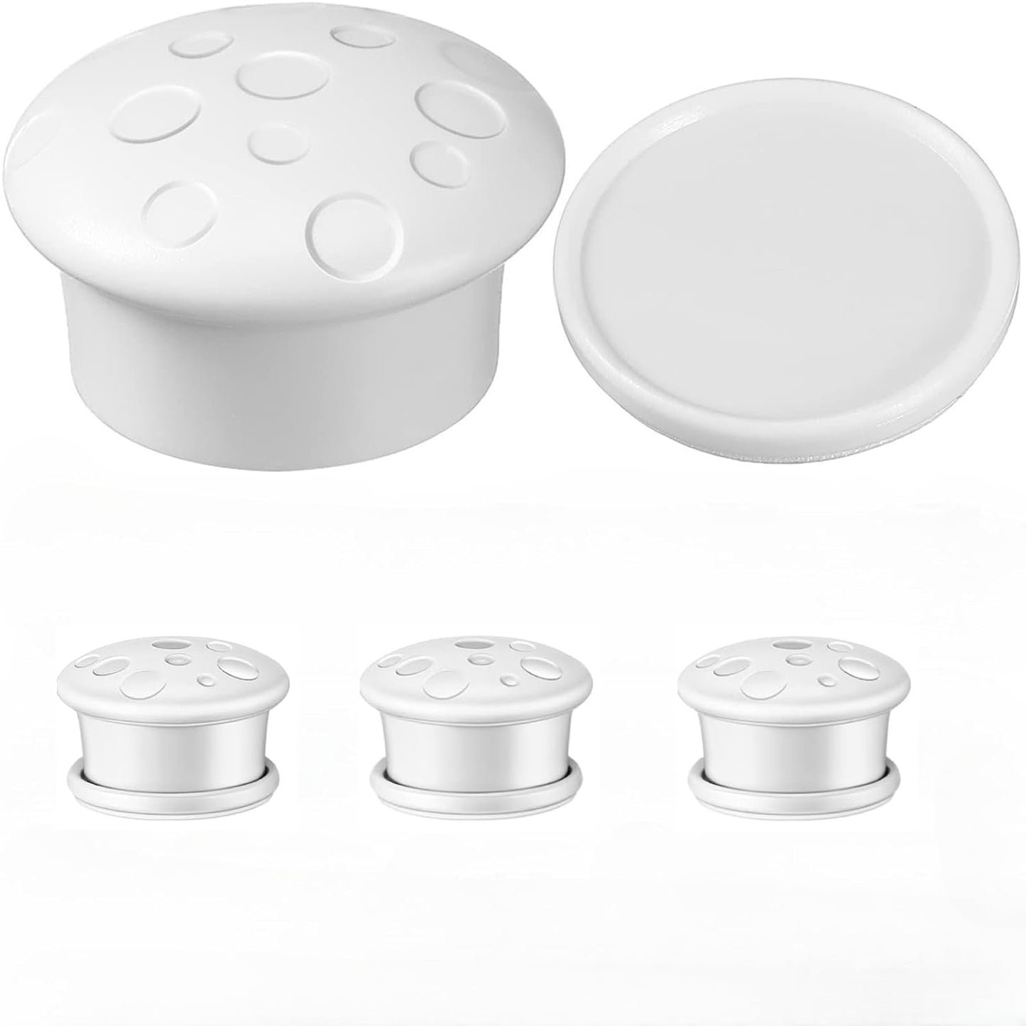 Eco-Baby Magnetic Cabinet Locks for Babies - Keyless, White, 20 Pack and 3 Keys