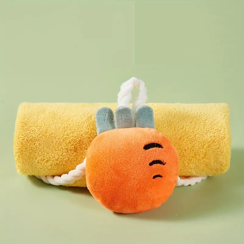 Cute Cartoon Hangable Hand Towels, Super Absorbent Soft Coral Velvet Towels