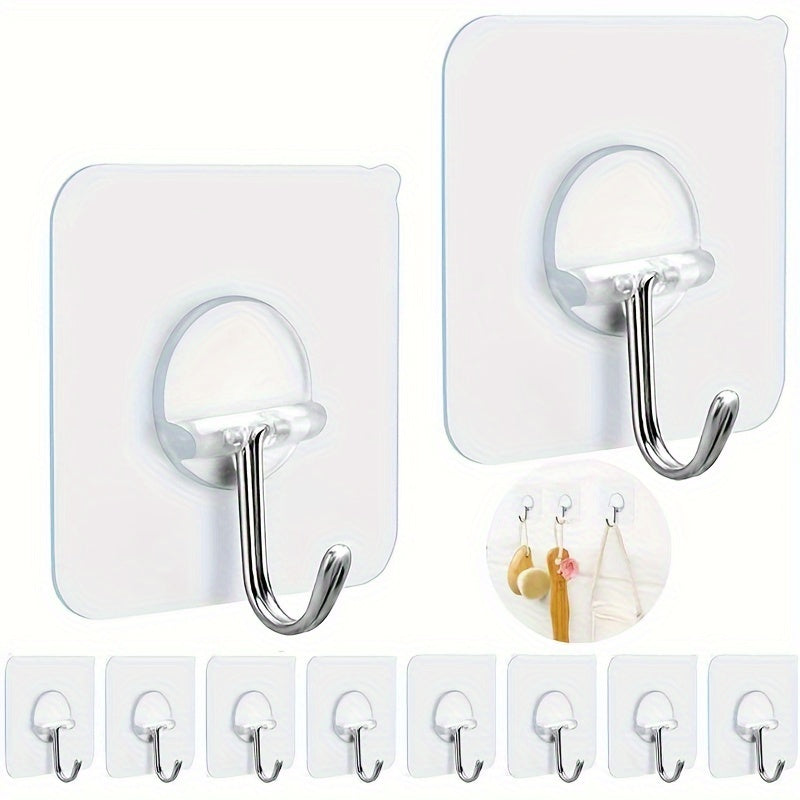 Heavy Duty Transparent Waterproof Adhesive Hooks