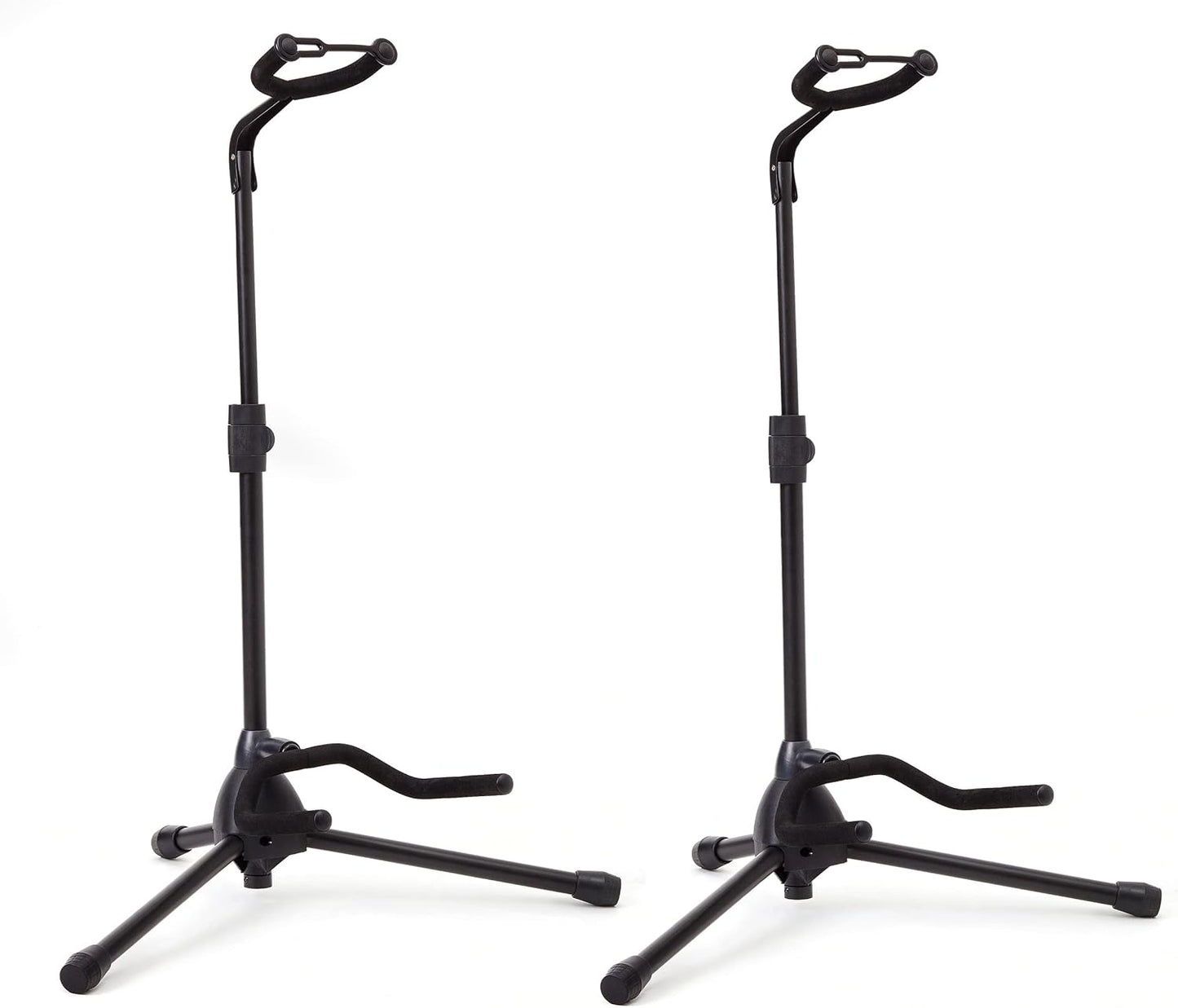 Hola! Music Guitar Stand - Height Adjustable, Collapsible w/Padded Neck & Yoke - Pack of 1 Tripod