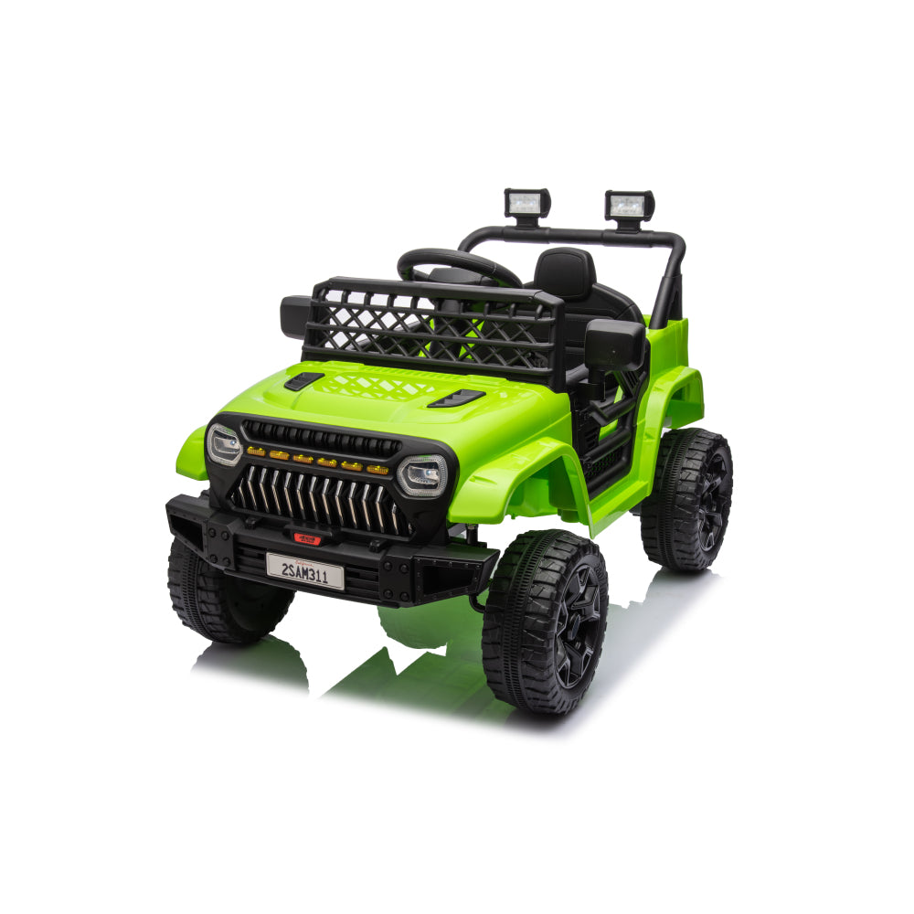 Kids Ride on Truck Car, 12V Ride on Toy Electric Cars for Kids w/ Remote, Bluetooth,light green