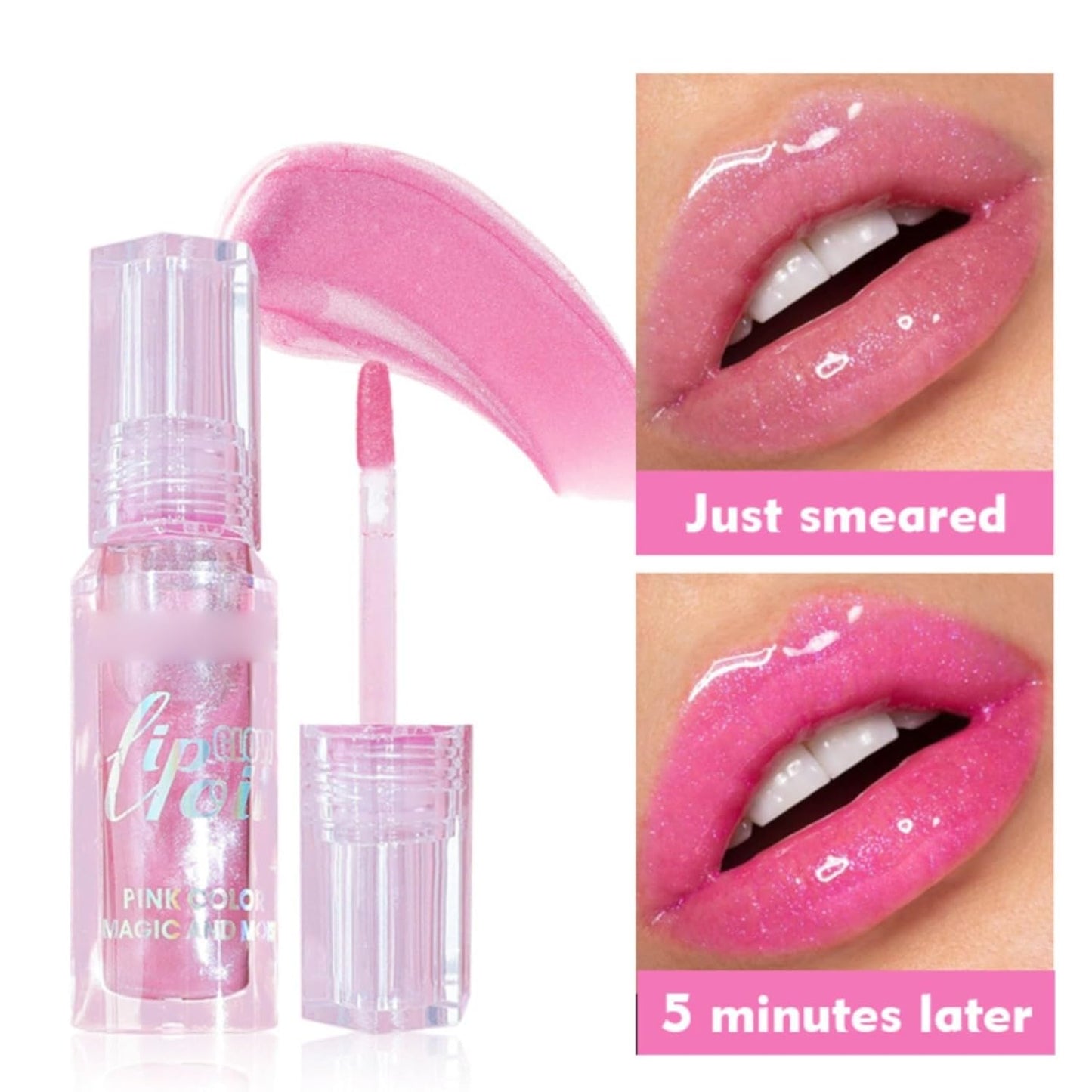 Color Changing Moisturizing Lip Gloss Oil Plumping Glimmer Glow Lipstick