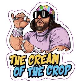 Macho Man Savage Cream of The Crop Full Color Essential Sticker Decal Vinyl - Peel and Stick to Any Smooth Surface