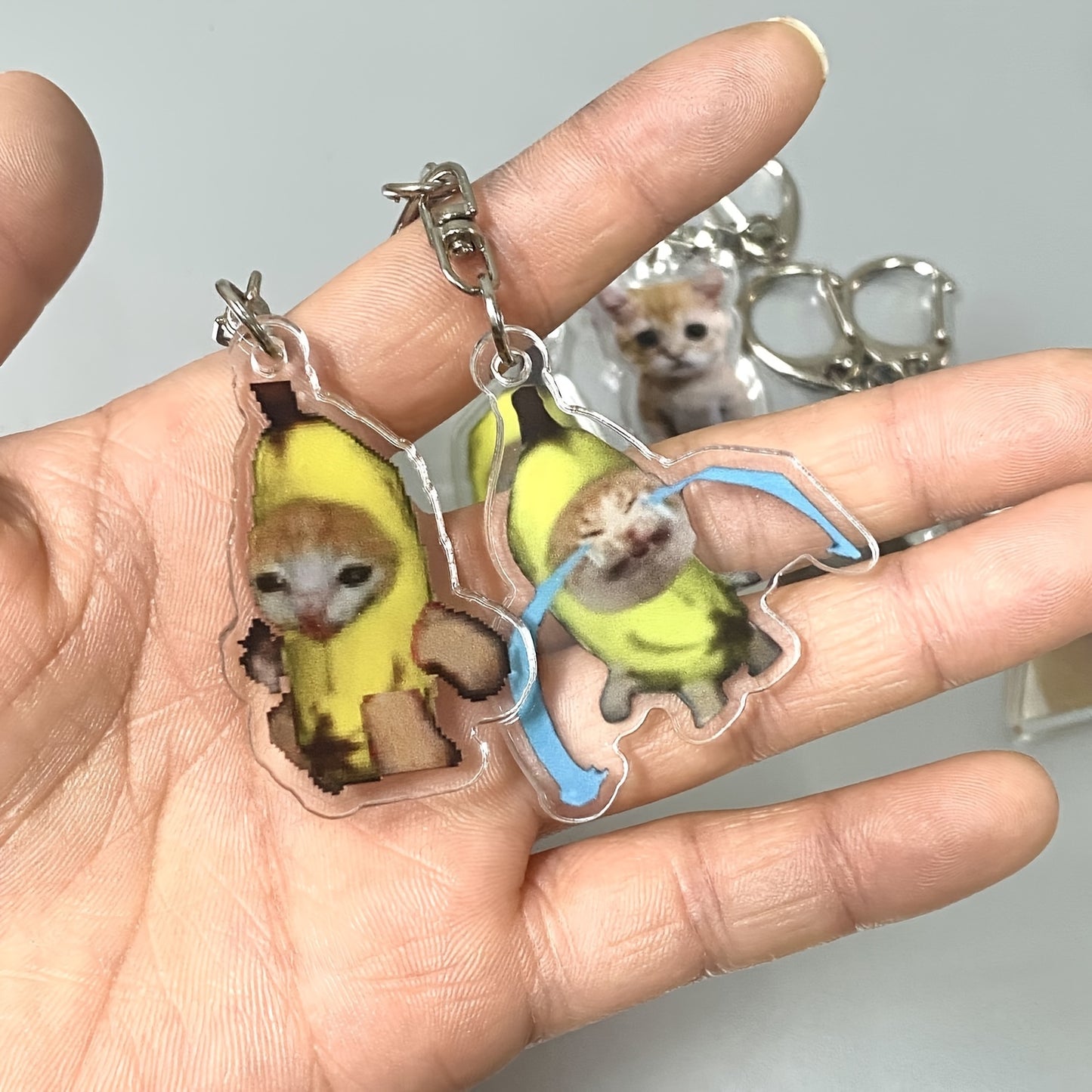 Cat Keychain - Creative Keyring for Backpacks & Bags, Charming Pendant Charms, Ideal Birthday Gifts & Party Favors