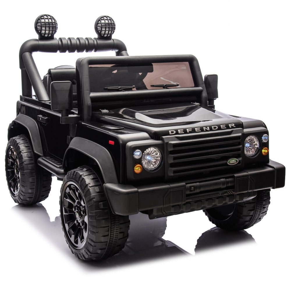 Licensed 2015 Land Rover Defender 90,24V Kids Ride On XXL Car W/Parents Control,2wd,Four-wheel suspension,Bluetooth,MP3,Music,Power display,LED Lights,Speeds 1.86-3.11MPH for Kids 3-7.