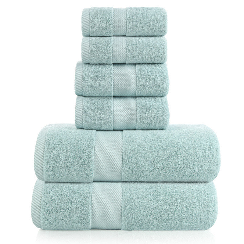 6 Pcs Luxury Bath Towel Set