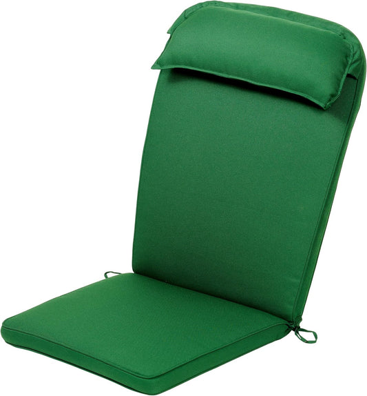 Plant Theatre Adirondack Chair Cushion - High Back Patio Chair Cushion for Outdoor Furniture - Outdoor Chair Cushions for Rocking Chairs, Front Porch, Yard and Lawn Furniture - 49" x 22" Green