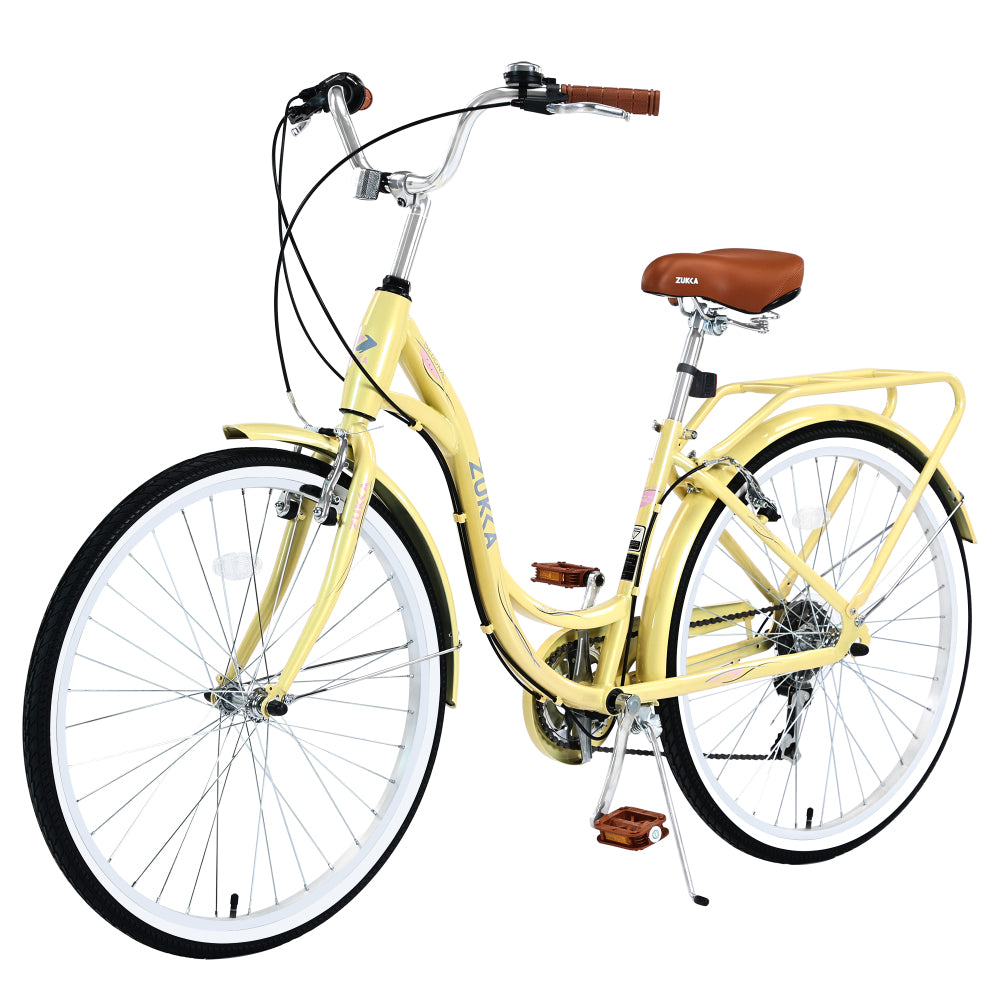 7 Speed, Steel Frame, Multiple Colors 24 Inch Ladies Bicycle