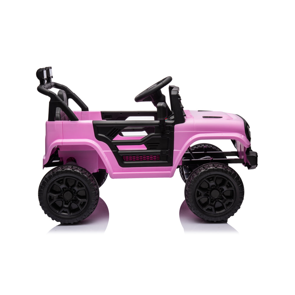 Kids Ride on Truck Car, 12V Ride on Toy Electric Cars for Kids w/ Remote, Bluetooth,pink