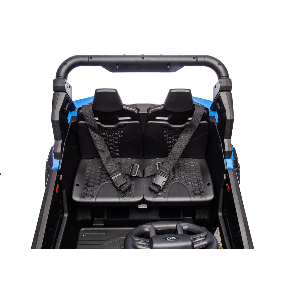 24V Ride on Cars, High/Low Speed Switchable Ride on Toys with Remote Control, 2 Seater Electric Car for Kids with Trunk Storage Space, Bluetooth Music, LED Lights,blue
