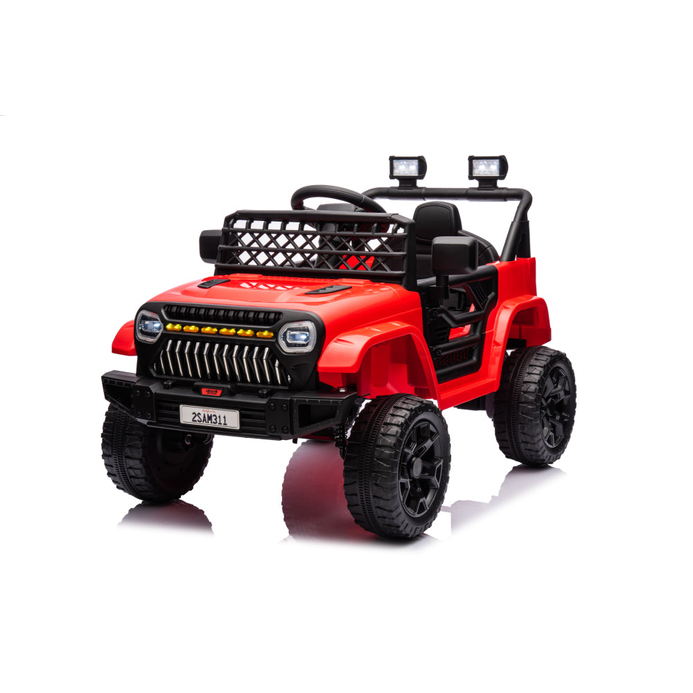 Kids Ride on Truck Car, 12V Ride on Toy Electric Cars for Kids w/ Remote, Bluetooth,red