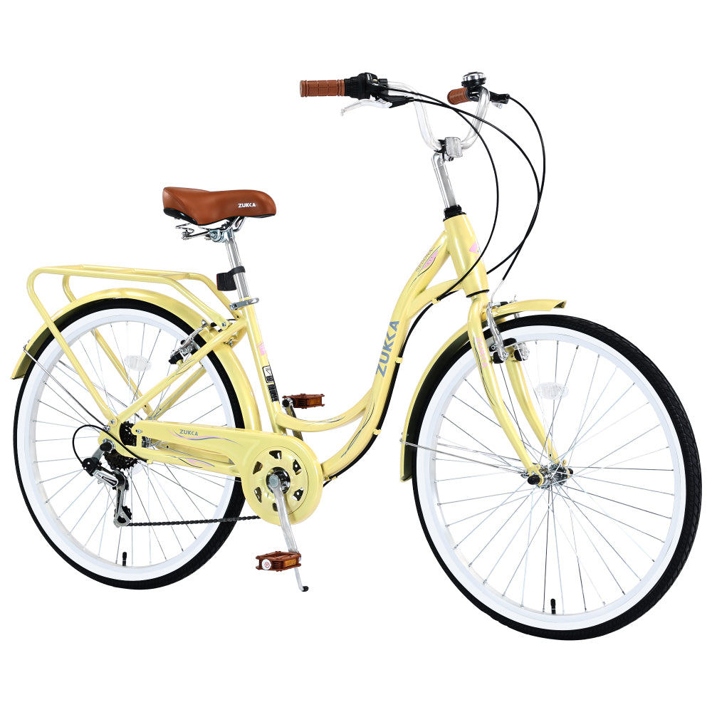 7 Speed, Steel Frame, Multiple Colors 24 Inch Ladies Bicycle