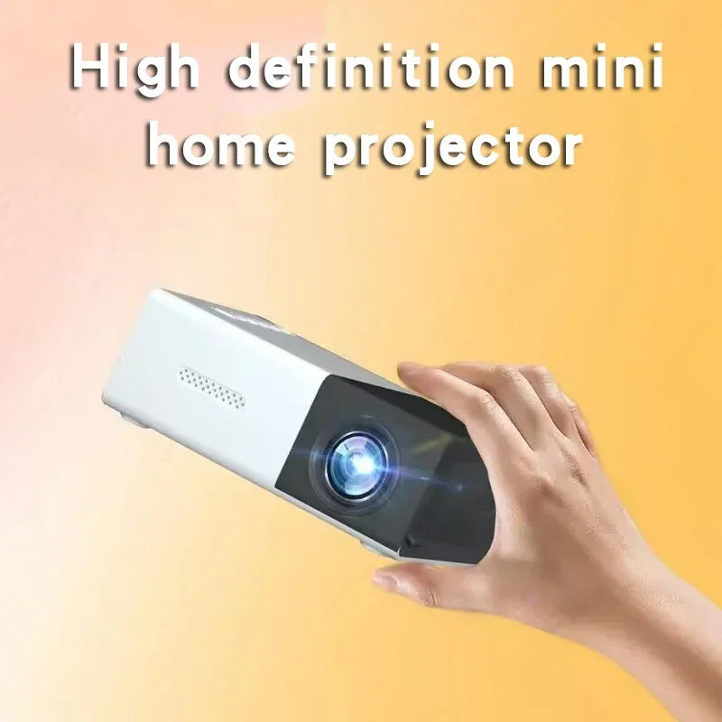 IWEEGA Mini Portable Projector High-Definition Movie Projector Bright 3000+ Lumen HD LED Light Source With USB, SD Connectivity, Button Control, For Home Cinema