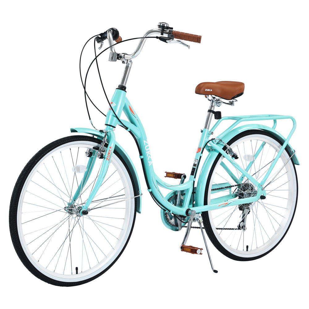 7 Speed, Steel Frame, Multiple Colors 24 Inch Ladies Bicycle