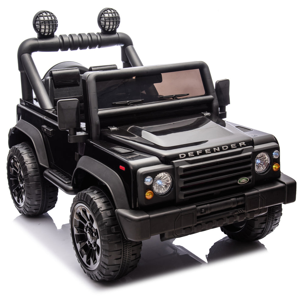 Licensed 2015 Land Rover Defender 90,24V Kids Ride On XXL Car W/Parents Control,2wd,Four-wheel suspension,Bluetooth,MP3,Music,Power display,LED Lights,Speeds 1.86-3.11MPH for Kids 3-7.