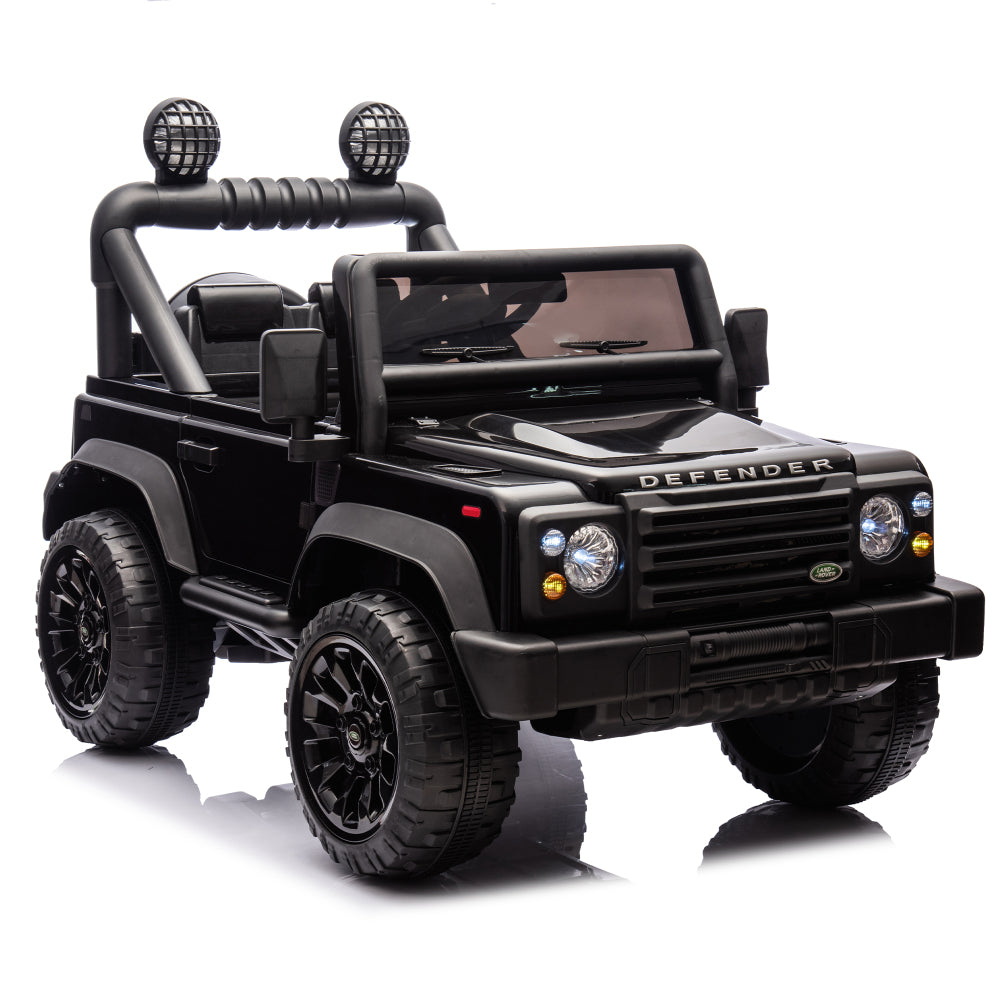 Licensed 2015 Land Rover Defender 90,24V Kids Ride On XXL Car W/Parents Control,2wd,Four-wheel suspension,Bluetooth,MP3,Music,Power display,LED Lights,Speeds 1.86-3.11MPH for Kids 3-7.