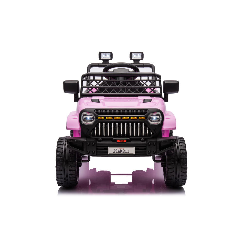 Kids Ride on Truck Car, 12V Ride on Toy Electric Cars for Kids w/ Remote, Bluetooth,pink