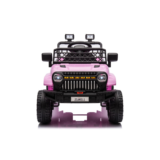 Kids Ride on Truck Car, 12V Ride on Toy Electric Cars for Kids w/ Remote, Bluetooth,pink