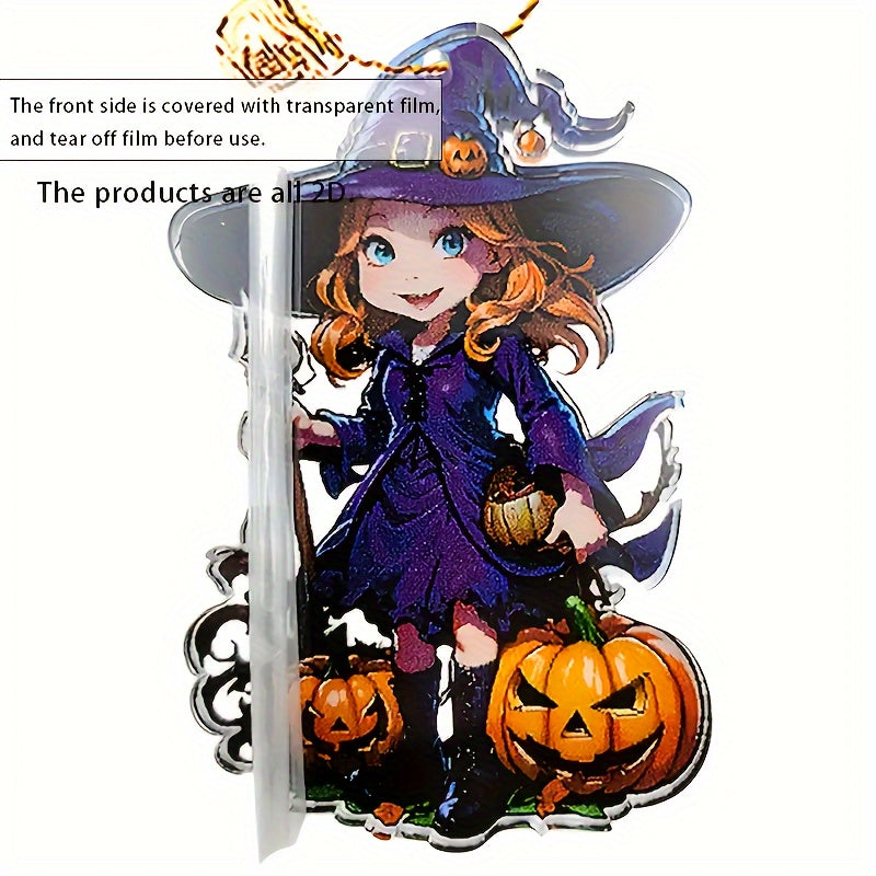 Halloween Magic Witch Acrylic Decorative Pendant