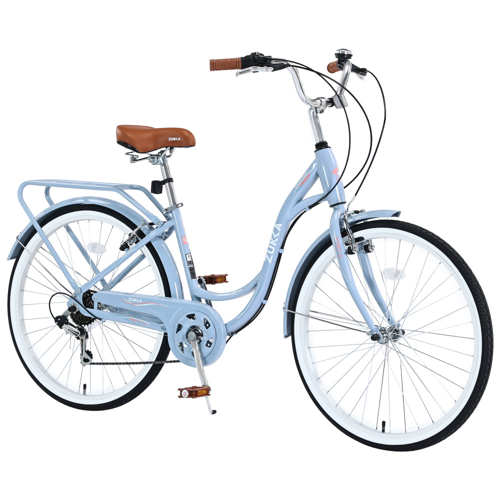 7 Speed, Steel Frame, Multiple Colors 24 Inch Ladies Bicycle