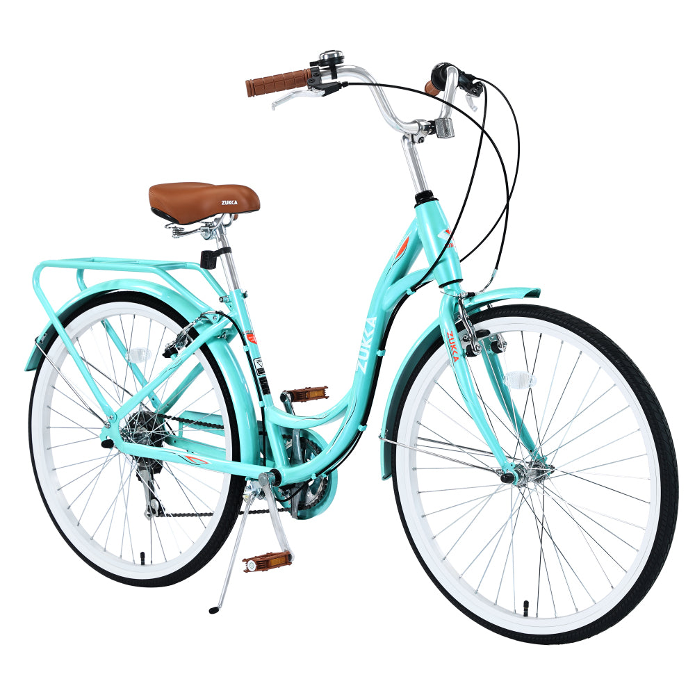 7 Speed, Steel Frame, Multiple Colors 24 Inch Ladies Bicycle