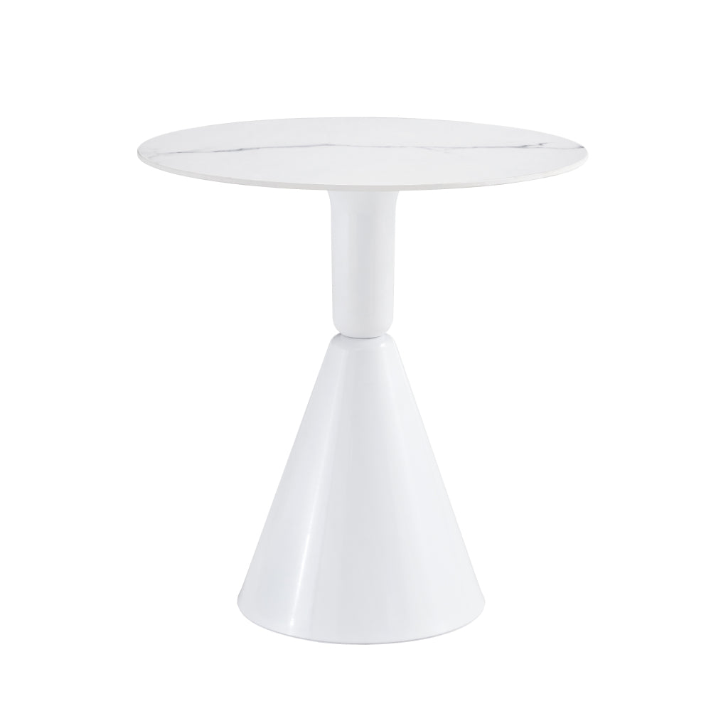 White coffee table, simple modern negotiation table, balcony dining table