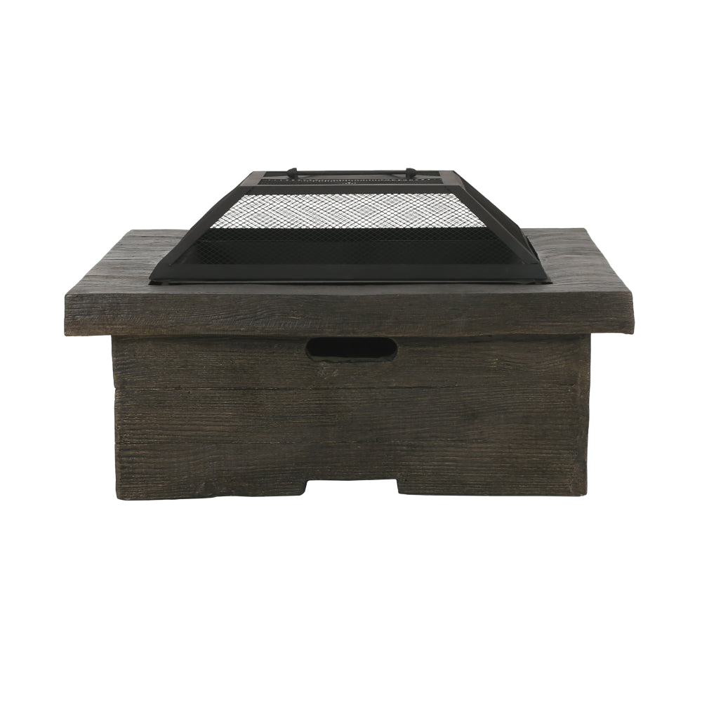 MGO 29" SQUARE WOOD BURNING FIRE PIT